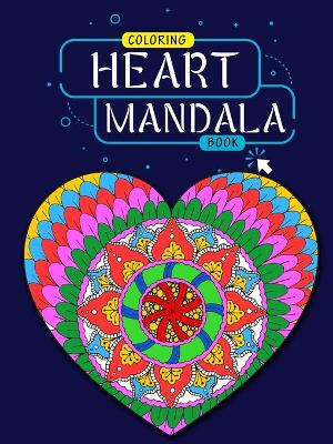 Book cover for Hearts Mandala coloring book