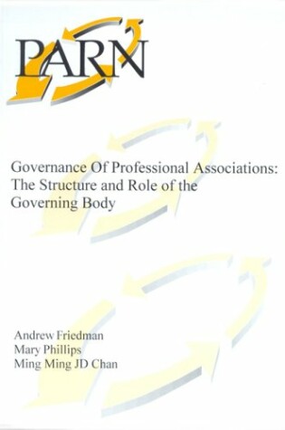 Cover of Governance of Professional Associations