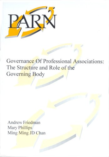 Book cover for Governance of Professional Associations