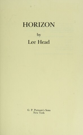 Book cover for Horizon