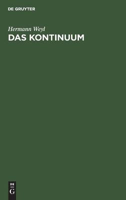 Book cover for Das Kontinuum