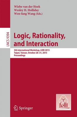 Cover of Logic, Rationality, and Interaction