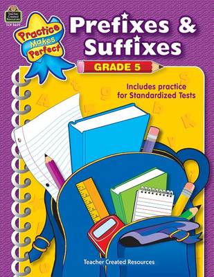 Cover of Prefixes & Suffixes Grade 5