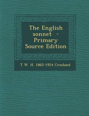 Book cover for The English Sonnet