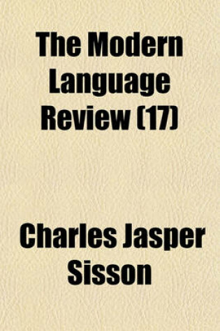 Cover of The Modern Language Review (17)