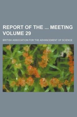 Cover of Report of the Meeting Volume 29