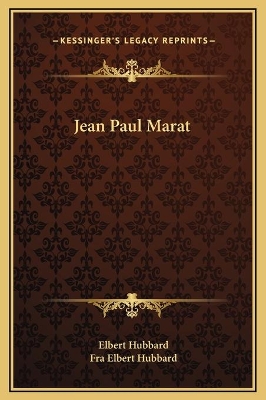 Book cover for Jean Paul Marat