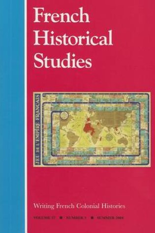 Cover of Writing French Colonial Histories