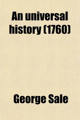 Book cover for An Universal History (Volume 20); From the Earliest Accounts to the Present Time