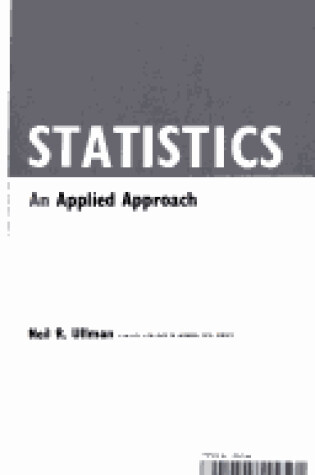 Cover of Statistics: An Applied Approach