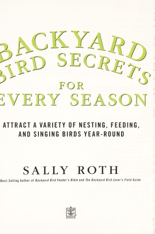 Cover of Backyard Bird Secrets for Every Season