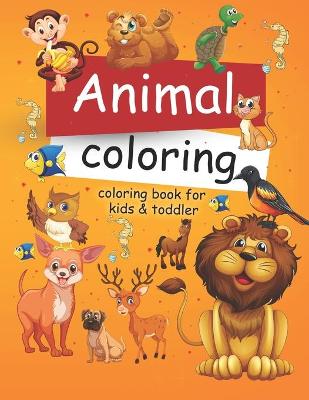 Book cover for Animals Coloring Book