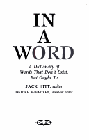 Book cover for In a Word