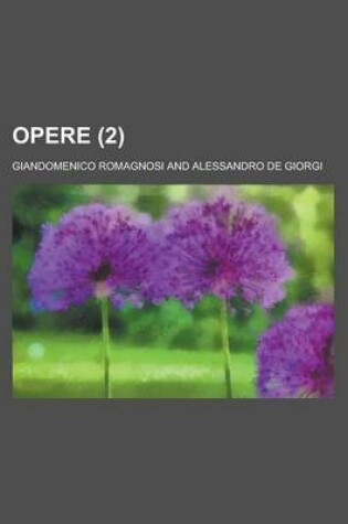 Cover of Opere (2)