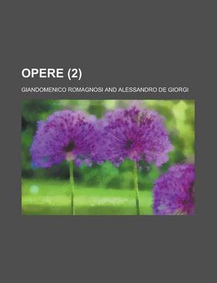 Book cover for Opere (2)