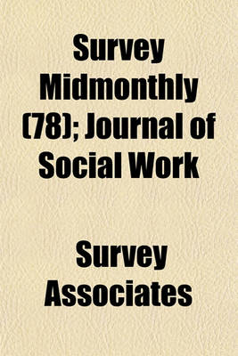 Book cover for Survey Midmonthly (78); Journal of Social Work