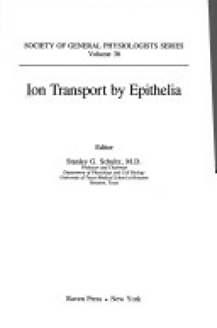 Cover of Ion Transport Epithelia