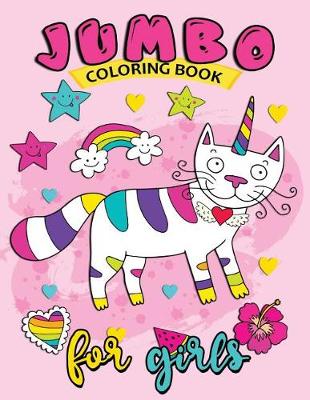 Book cover for Jumbo Coloring Book for girls