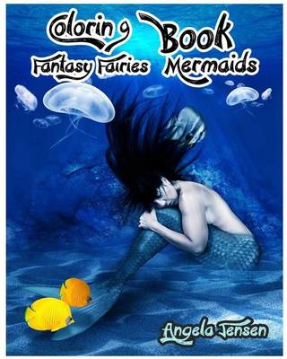 Book cover for Coloring Books Fantasy Fairies Mermaids