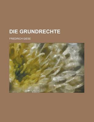 Book cover for Die Grundrechte