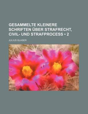 Book cover for Gesammelte Kleinere Schriften Uber Strafrecht, Civil- Und Strafprocess (2)