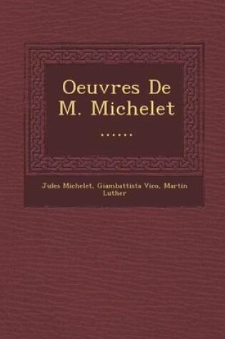 Cover of Oeuvres de M. Michelet ......