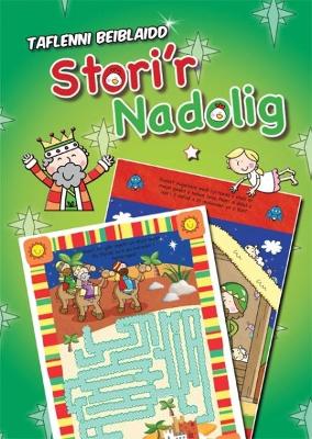 Book cover for Taflenni Beiblaidd Stori'r Nadolig