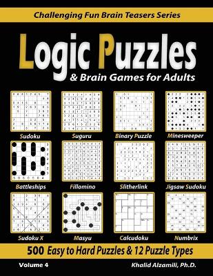 Book cover for Logic Puzzles & Brain Games for Adults