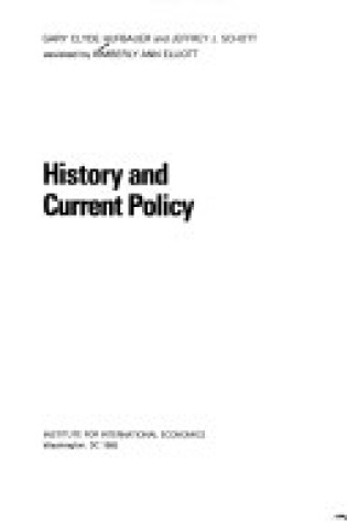 Cover of Economic Sanctions Reconsidered: History and Current Policy
