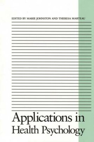 Cover of Applications in Health Psychology