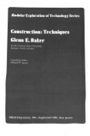Cover of Construction Techniques