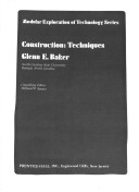 Book cover for Construction Techniques