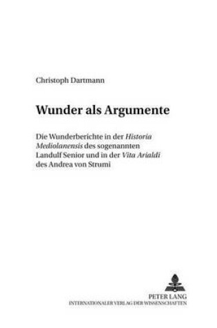 Cover of Wunder als Argumente