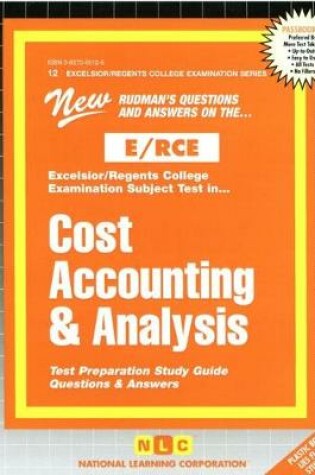 Cover of COST ACCOUNTING & ANALYSIS