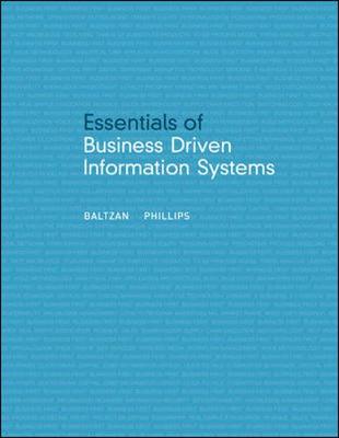 Book cover for Essentials of Business Driven Information Systems