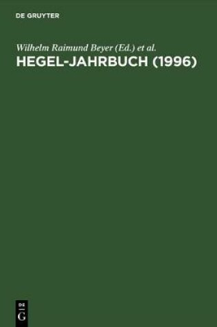 Cover of Hegel-Jahrbuch 96