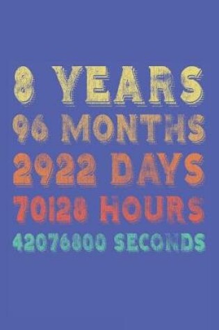 Cover of 8 Years 96 Months 2922 Days 70128 Hours 42076800 Seconds