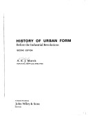 Book cover for Morris: History of *Urban Form* 2ed (Clo