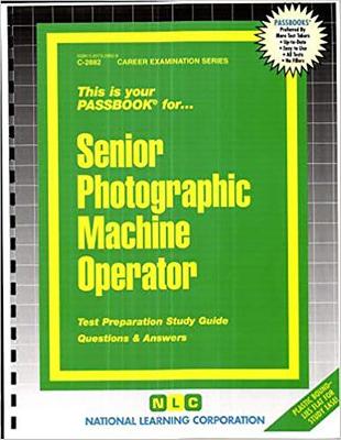 Book cover for Senior Photographic Machine Operator