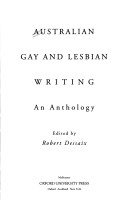 Book cover for Australian Gay and Lesbian Writing