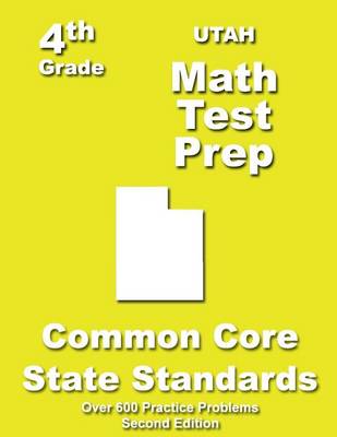 Book cover for Utah 4th Grade Math Test Prep