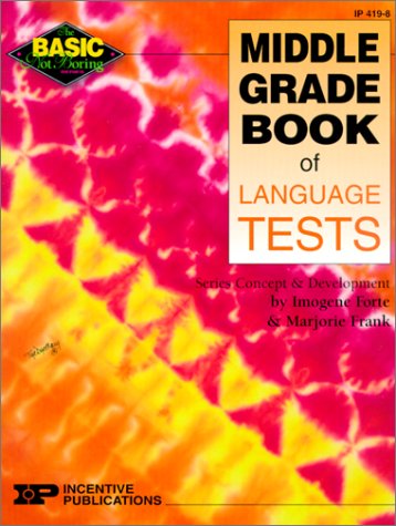 Book cover for Middle Grade Book of Language Tests