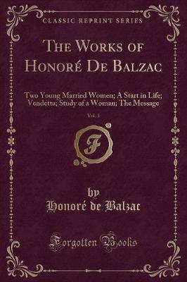 Book cover for The Works of Honoré de Balzac, Vol. 3