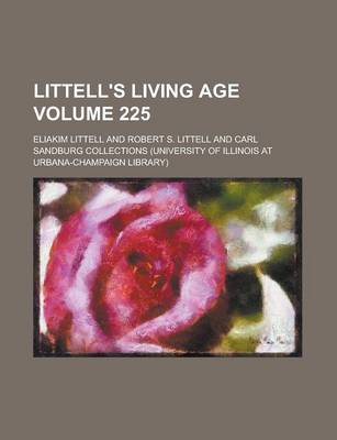 Book cover for Littell's Living Age Volume 225