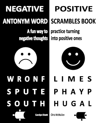 Book cover for Negative/Positive Antonym Word Scrambles Book