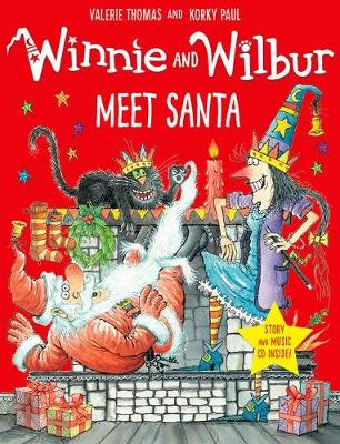 Book cover for Winnie and Wilbur Meet Santa with audio CD
