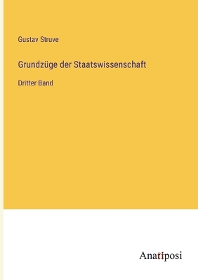 Book cover for Grundzüge der Staatswissenschaft