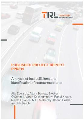 Book cover for Analysis of bus collisions and identification of countermeasures