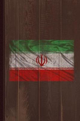 Book cover for Iran Flag Vintage Journal Notebook