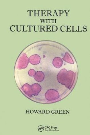 Cover of Therapy with Cultured Cells